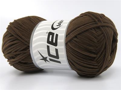 Lot of 6 Skeins Ice Yarns NUBUCK CHENILLE (100% MicroFiber) Yarn Dark Brown