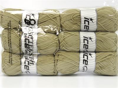 Lot of 6 Skeins Ice Yarns NUBUCK CHENILLE (100% MicroFiber) Yarn Dark Beige