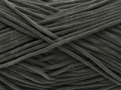 Lot of 6 Skeins Ice Yarns NUBUCK CHENILLE (100% MicroFiber) Yarn Dark Grey