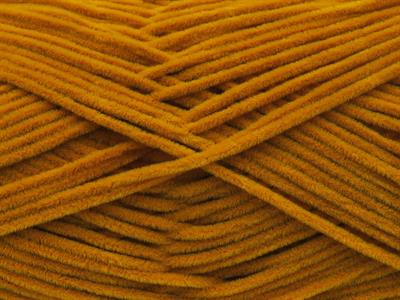 Lot of 6 Skeins Ice Yarns NUBUCK CHENILLE (100% MicroFiber) Yarn Gold