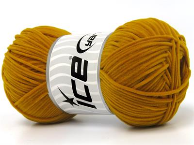 Lot of 6 Skeins Ice Yarns NUBUCK CHENILLE (100% MicroFiber) Yarn Gold