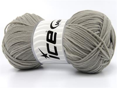 Lot of 6 Skeins Ice Yarns NUBUCK CHENILLE (100% MicroFiber) Yarn Light Grey