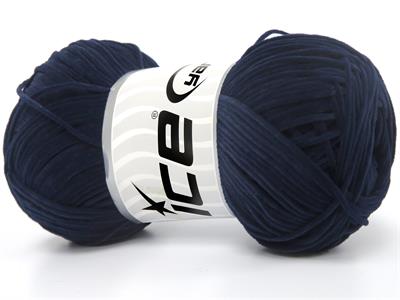 Lot of 6 Skeins Ice Yarns NUBUCK CHENILLE (100% MicroFiber) Yarn Navy