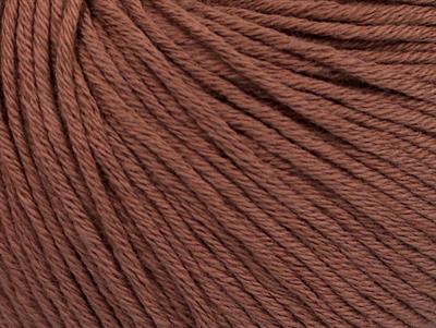 Lot of 4 Skeins Ice Yarns ORGANIC BABY COTTON (100% Organic Cotton) Yarn Rose Brown