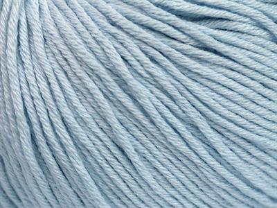 Lot of 4 Skeins Ice Yarns ORGANIC BABY COTTON (100% Organic Cotton) Yarn Light Blue