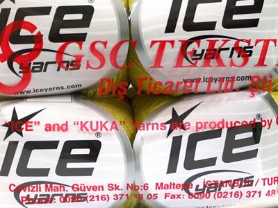 Lot of 4 Skeins Ice Yarns ORGANIC BABY COTTON (100% Organic Cotton) Yarn Light Olive Green