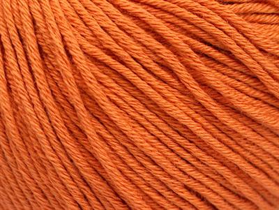 Lot of 4 Skeins Ice Yarns ORGANIC BABY COTTON (100% Organic Cotton) Yarn Orange