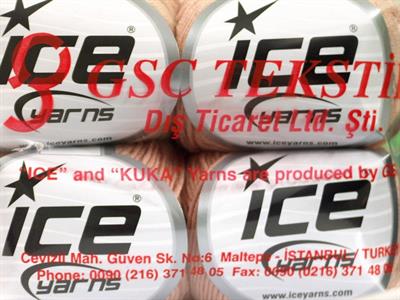 Lot of 4 Skeins Ice Yarns ORGANIC BABY COTTON (100% Organic Cotton) Yarn Powder Pink