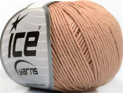 Lot of 4 Skeins Ice Yarns ORGANIC BABY COTTON (100% Organic Cotton) Yarn Powder Pink