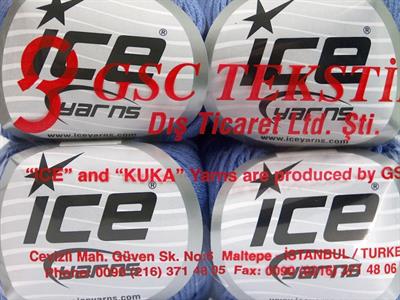 Lot of 4 Skeins Ice Yarns ORGANIC BABY COTTON (100% Organic Cotton) Yarn Lilac