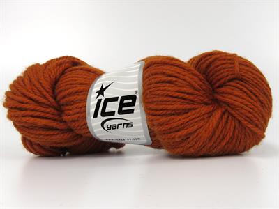 3x100gr. ORGANIC WOOL BULKY  Koyu Turuncu Lüks, Kışlık, Yün, 100% Yün, Kalın