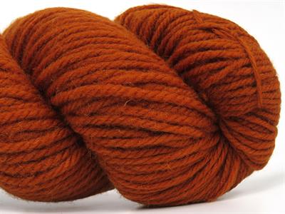 3x100gr. ORGANIC WOOL BULKY  Koyu Turuncu Lüks, Kışlık, Yün, 100% Yün, Kalın