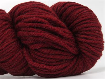 3x100gr. ORGANIC WOOL BULKY  Koyu kırmızı Lüks, Kışlık, Yün, 100% Yün, Kalın