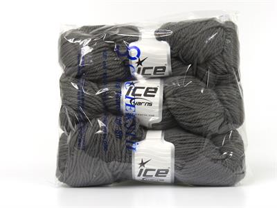 3x100gr. ORGANIC WOOL BULKY  Gri Lüks, Kışlık, Yün, 100% Yün, Kalın