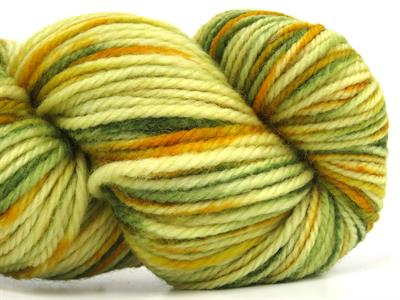 Lot of 3 x 100gr Skeins Ice Yarns ORGANIC WOOL BULKY HAND PAINT (100% Organic Wool) Yarn Green Shades Gold