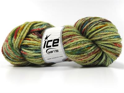 Lot of 3 x 100gr Skeins Ice Yarns ORGANIC WOOL BULKY HAND PAINT (100% Organic Wool) Yarn Rainbow