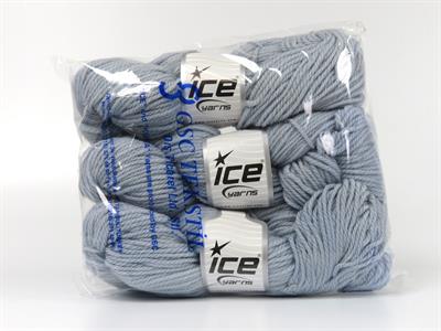 3x100gr. ORGANIC WOOL BULKY  Açık Mavi Lüks, Kışlık, Yün, 100% Yün, Kalın