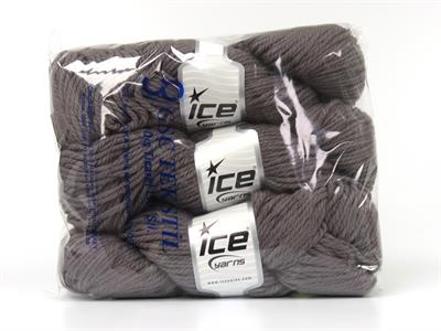 3x100gr. ORGANIC WOOL BULKY  Açık Mürdüm Lüks, Kışlık, Yün, 100% Yün, Kalın