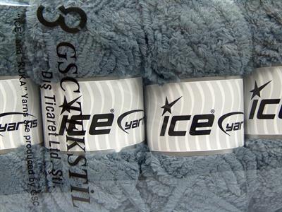 4x100gr. PANDA Mikro Fiber Gri Yumoş, Sakallı, Kışlık, Çok Kalın