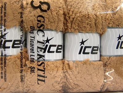 4x100gr. PANDA Mikro Fiber Açık Kahve Yumoş, Sakallı, Kışlık, Çok Kalın