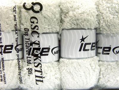 4x100gr. PANDA Mikro Fiber Açık Gri Yumoş, Sakallı, Kışlık, Çok Kalın