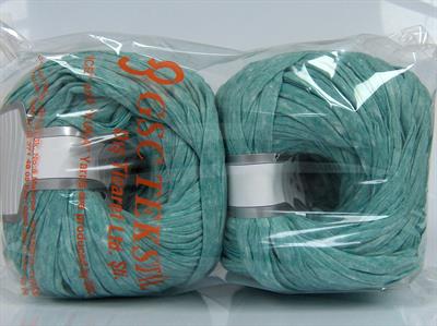 2x100gr. PAPER RIBBON Viskon Yeşil Şerit, Viskon, Yazlık İplikler, Tığ İşi, Düz iplikler