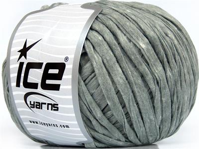 2x100gr. PAPER RIBBON Viskon Açık Gri Şerit, Viskon, Yazlık İplikler, Tığ İşi, Düz iplikler