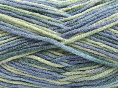 4x100gr. PARTY Akrilik Yeşil Tonları, Mavi Tonları Kışlık, Batik Desenli, Worsted, 100% Akrilik