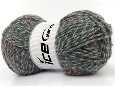 Persimmon Pink, White, Grey