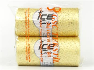 2x200gr. PETITE PAILLETTE CONE  Koyu Krem Çok İnce, Yazlık İplikler, Boncuklu Pullu