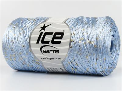 2x200gr. PETITE PAILLETTE CONE  Açık Mavi Çok İnce, Yazlık İplikler, Boncuklu Pullu