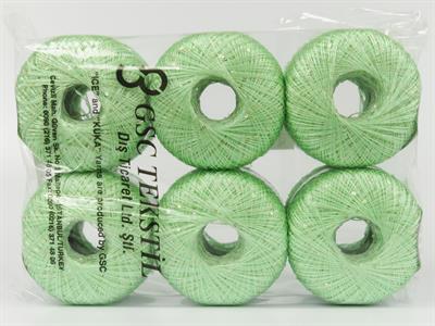 6x50gr. PETITE PAILLETTE  Nane Yeşil Çok İnce, Yazlık İplikler, Boncuklu Pullu