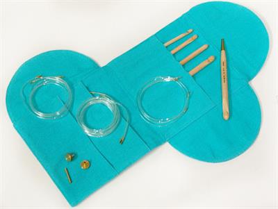 Pony Absolute Interchangeable Tunisian Hook Set Turquoise