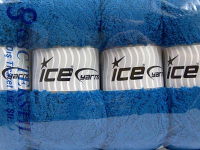 4x100gr. PUFFY Mikro Fiber Mavi Yumoş, Sakallı, Kışlık, Bebe, Kalın