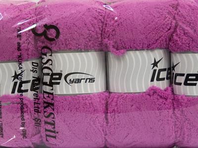 4x100gr. PUFFY Mikro Fiber Koyu Orkide Yumoş, Sakallı, Kışlık, Bebe, Kalın