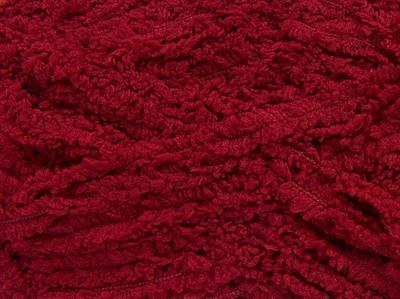 4x100gr. PUFFY Mikro Fiber Koyu kırmızı Yumoş, Sakallı, Kışlık, Bebe, Kalın