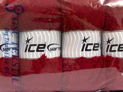 4x100gr. PUFFY Mikro Fiber Koyu kırmızı Yumoş, Sakallı, Kışlık, Bebe, Kalın