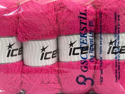 4x100gr. PUFFY Mikro Fiber Fuşya Yumoş, Sakallı, Kışlık, Bebe, Kalın
