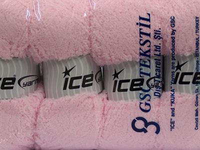 4x100gr. PUFFY Mikro Fiber Açık Pembe Yumoş, Sakallı, Kışlık, Bebe, Kalın