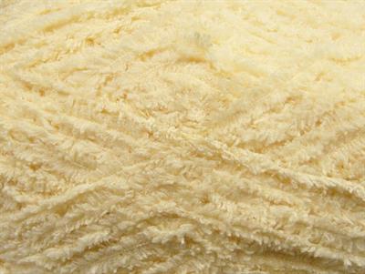 4x100gr. PUFFY Mikro Fiber Açık Sarı Yumoş, Sakallı, Kışlık, Bebe, Kalın