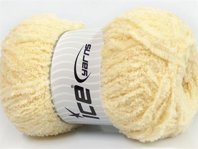 4x100gr. PUFFY Mikro Fiber Açık Sarı Yumoş, Sakallı, Kışlık, Bebe, Kalın