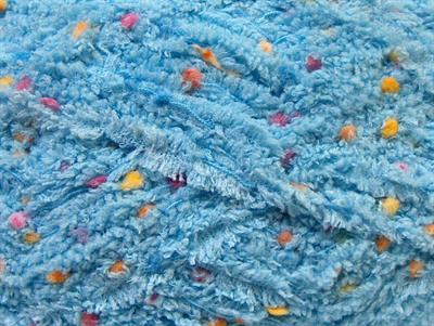 4x100gr. PUFFY POMPOM Mikro Fiber Mavi Yumoş Bük. Sakallı Bük., Kışlık, Bebe, Kalın