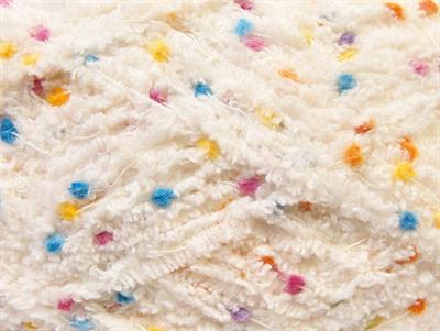 4x100gr. PUFFY POMPOM Mikro Fiber Krem Yumoş Bük. Sakallı Bük., Kışlık, Bebe, Kalın