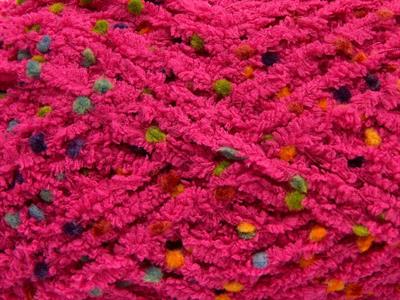 4x100gr. PUFFY POMPOM Mikro Fiber Koyu Fuşya Yumoş Bük. Sakallı Bük., Kışlık, Bebe, Kalın