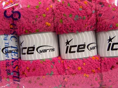 4x100gr. PUFFY POMPOM Mikro Fiber Koyu Fuşya Yumoş Bük. Sakallı Bük., Kışlık, Bebe, Kalın