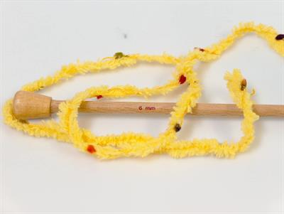 4x100gr. PUFFY POMPOM Mikro Fiber Koyu sarı Yumoş Bük. Sakallı Bük., Kışlık, Bebe, Kalın