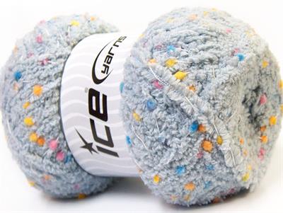 4x100gr. PUFFY POMPOM Mikro Fiber Gri Yumoş Bük. Sakallı Bük., Kışlık, Bebe, Kalın