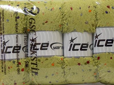 4x100gr. PUFFY POMPOM Mikro Fiber Açık Yeşil Yumoş Bük. Sakallı Bük., Kışlık, Bebe, Kalın