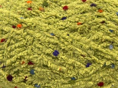 4x100gr. PUFFY POMPOM Mikro Fiber Açık Yeşil Yumoş Bük. Sakallı Bük., Kışlık, Bebe, Kalın