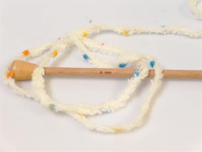 4x100gr. PUFFY POMPOM Mikro Fiber Açık Sarı Yumoş Bük. Sakallı Bük., Kışlık, Bebe, Kalın